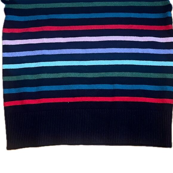 Addison Bay Knit Cypress Active Sweater Navy Stripe Size Large - Picture 7 of 11